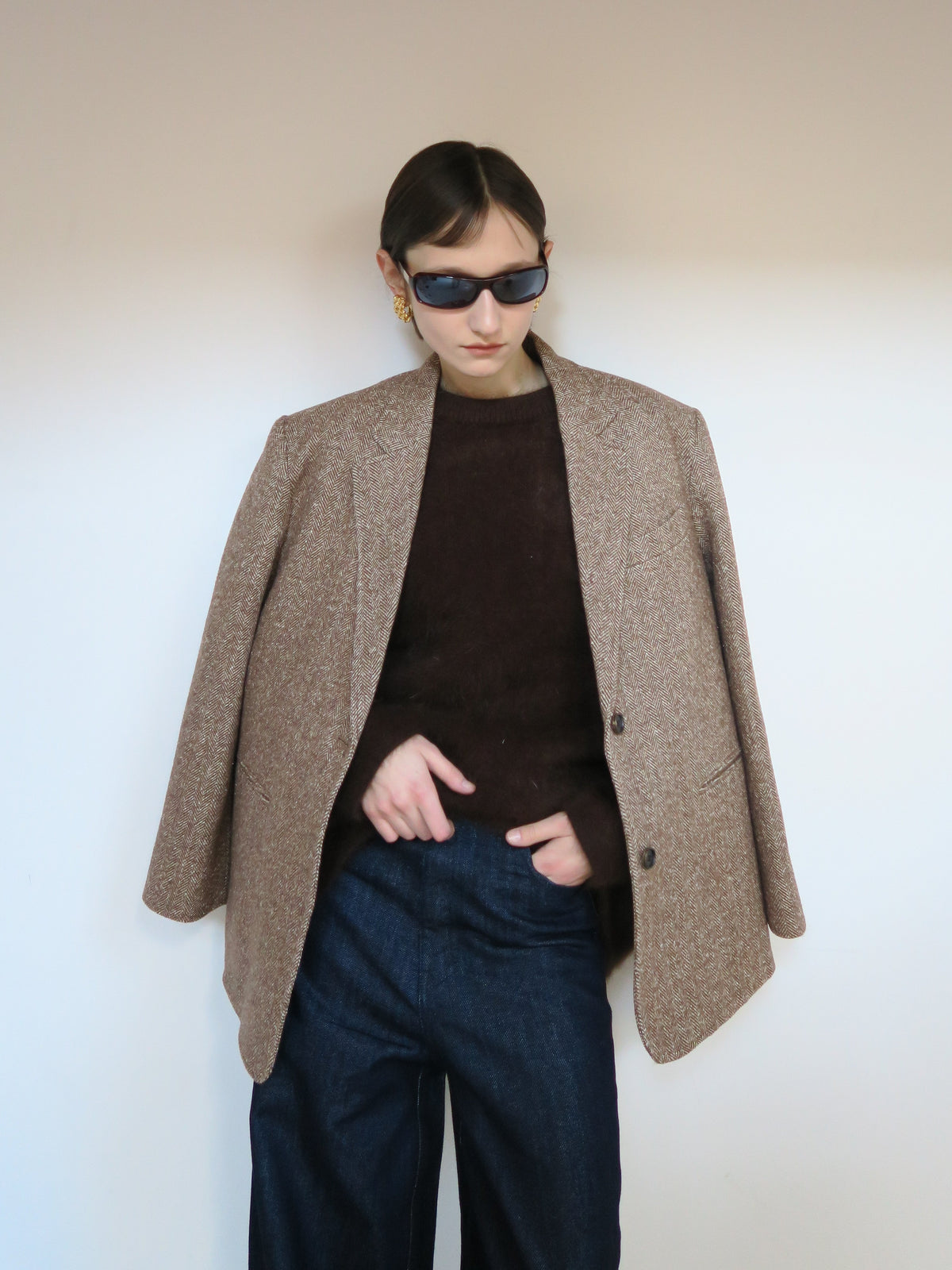 【AMOMMA】WOOL PUFF SHOULDER KNIT