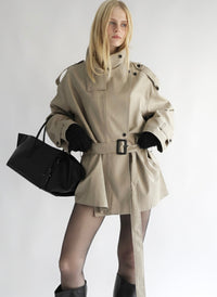 【AMOMMA】ISABELLA SHORT TRENCH COAT