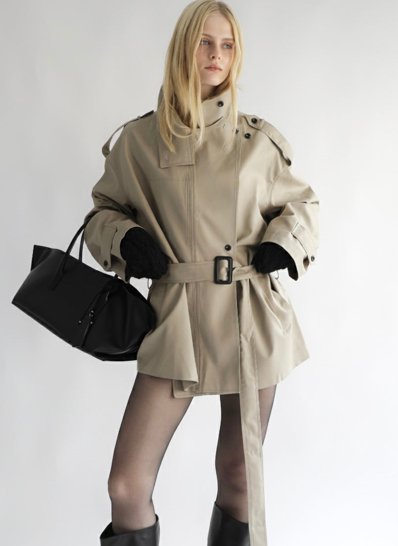 【AMOMMA】ISABELLA SHORT TRENCH COAT
