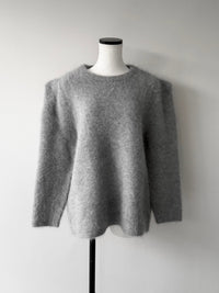 【AMOMMA】WOOL PUFF SHOULDER KNIT
