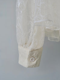 【SAMPLE SALE / célon】lace bow tiered blouse