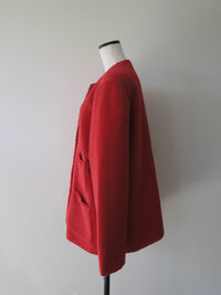 [ sample sale ] WOOL OVERSIZED TWEED JACKET