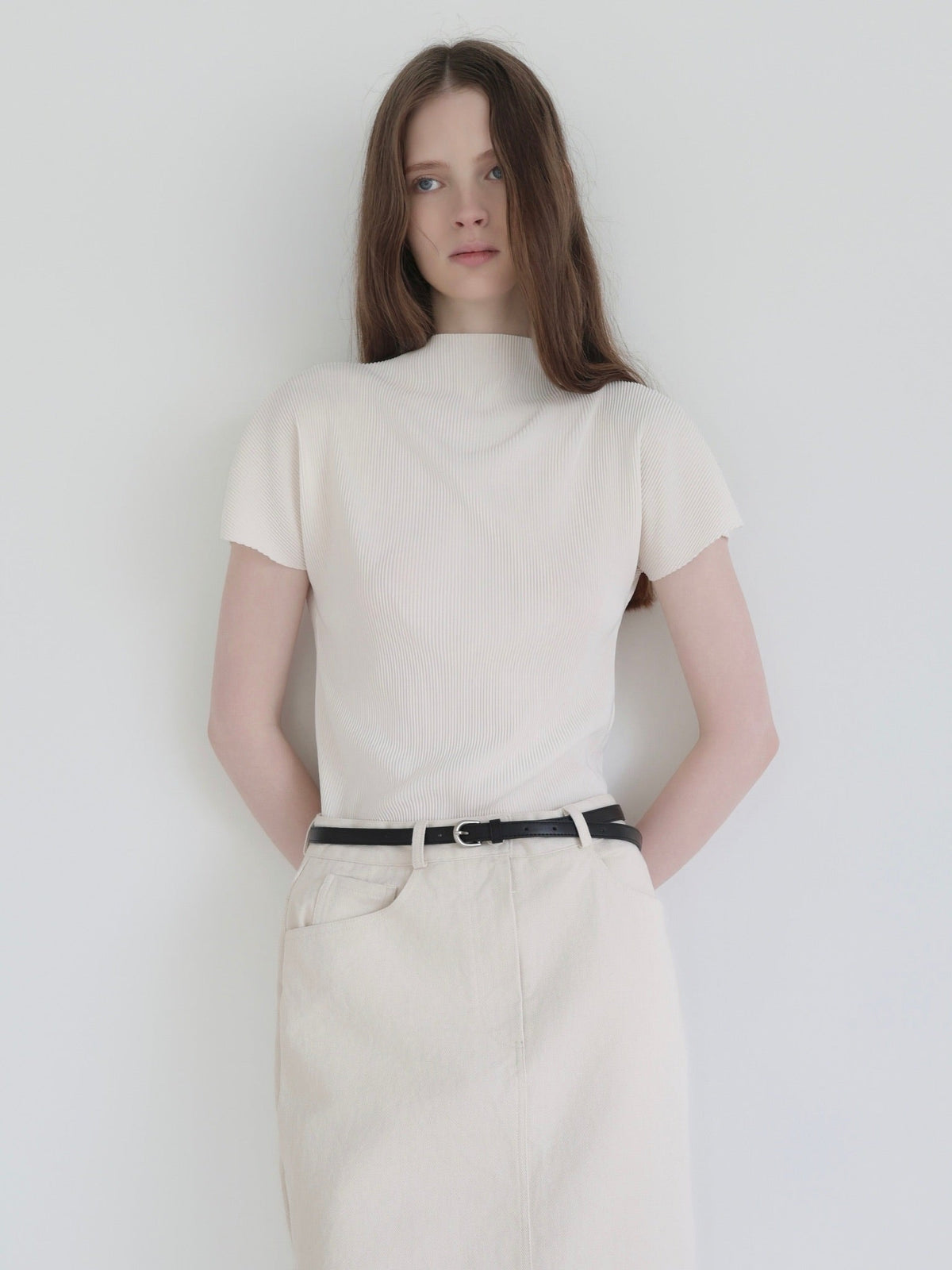 [NOWNS] Seine | Pleated Top