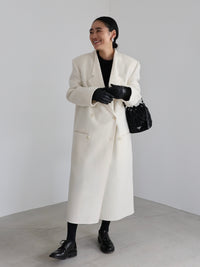 【AMOMMA】TOUCH SCREEN SHEEP LEATHER LONG GLOVES
