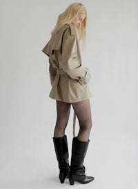 【AMOMMA】ISABELLA SHORT TRENCH COAT