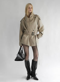 【AMOMMA】ISABELLA SHORT TRENCH COAT