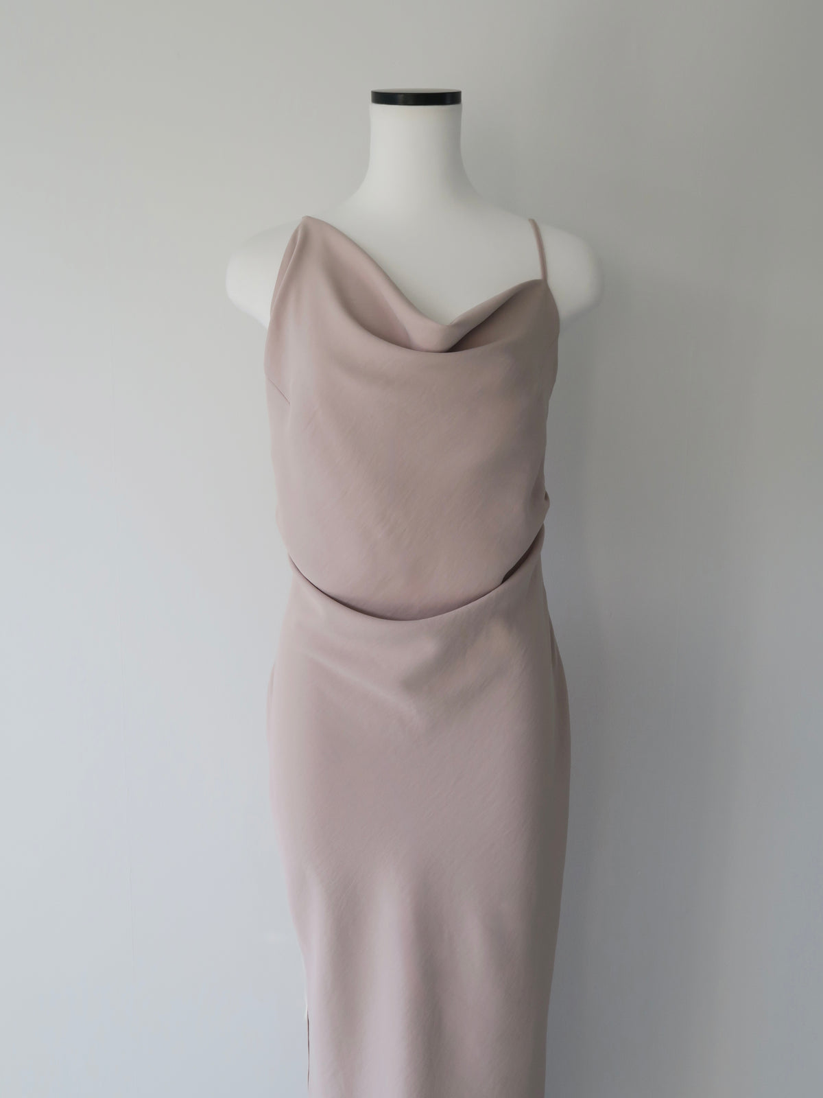 Asymmetric drape camisole dress