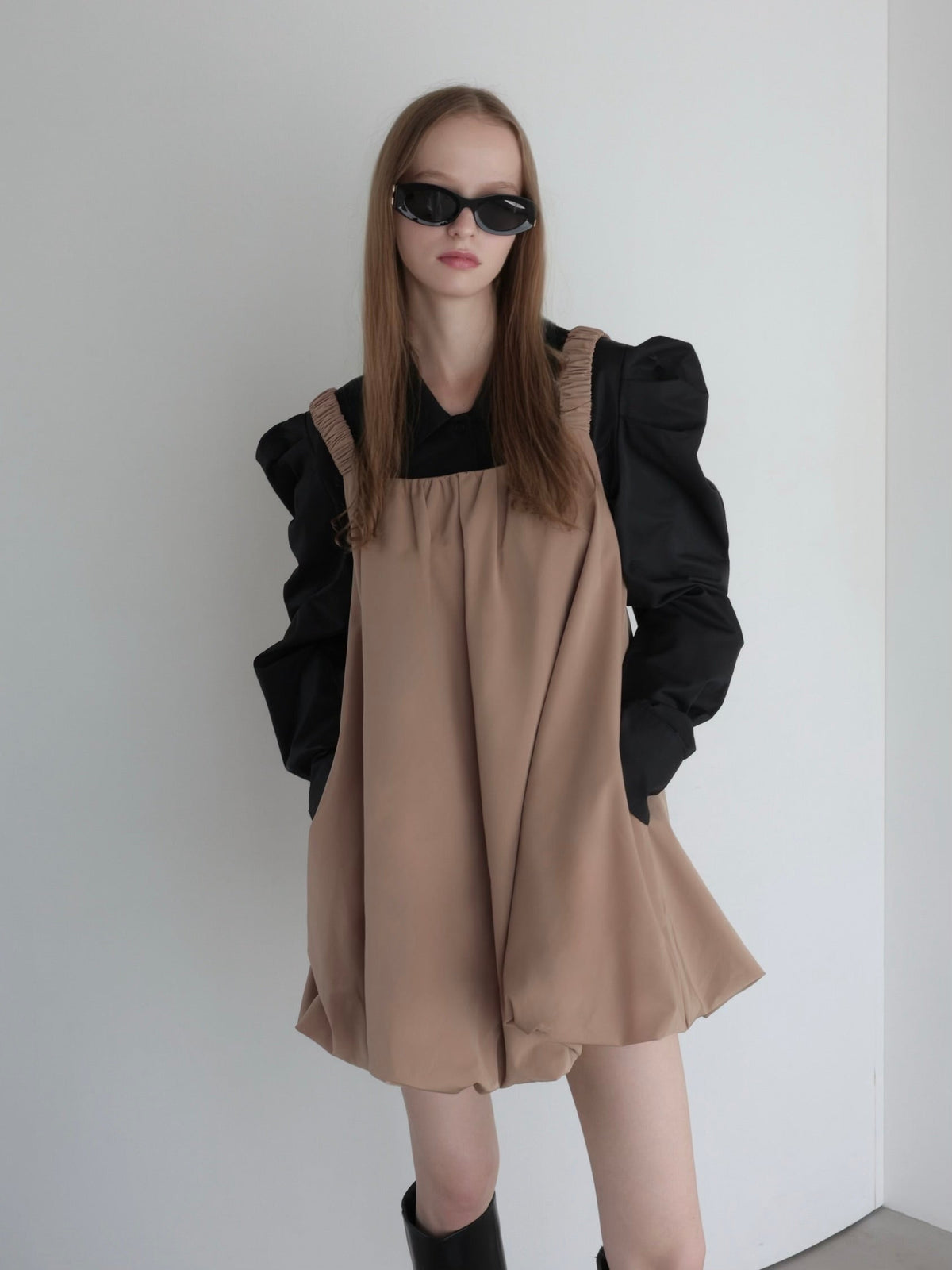 【AMOMMA】Long Sleeve Puff Blouse
