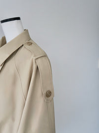 【SAMPLE SALE / célon】modern short trench coat