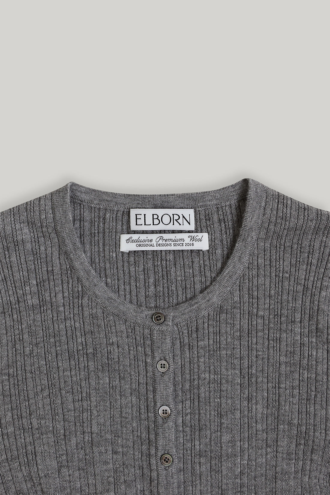 【ELBORN】Lace Wool Knit Cardigan Set-up