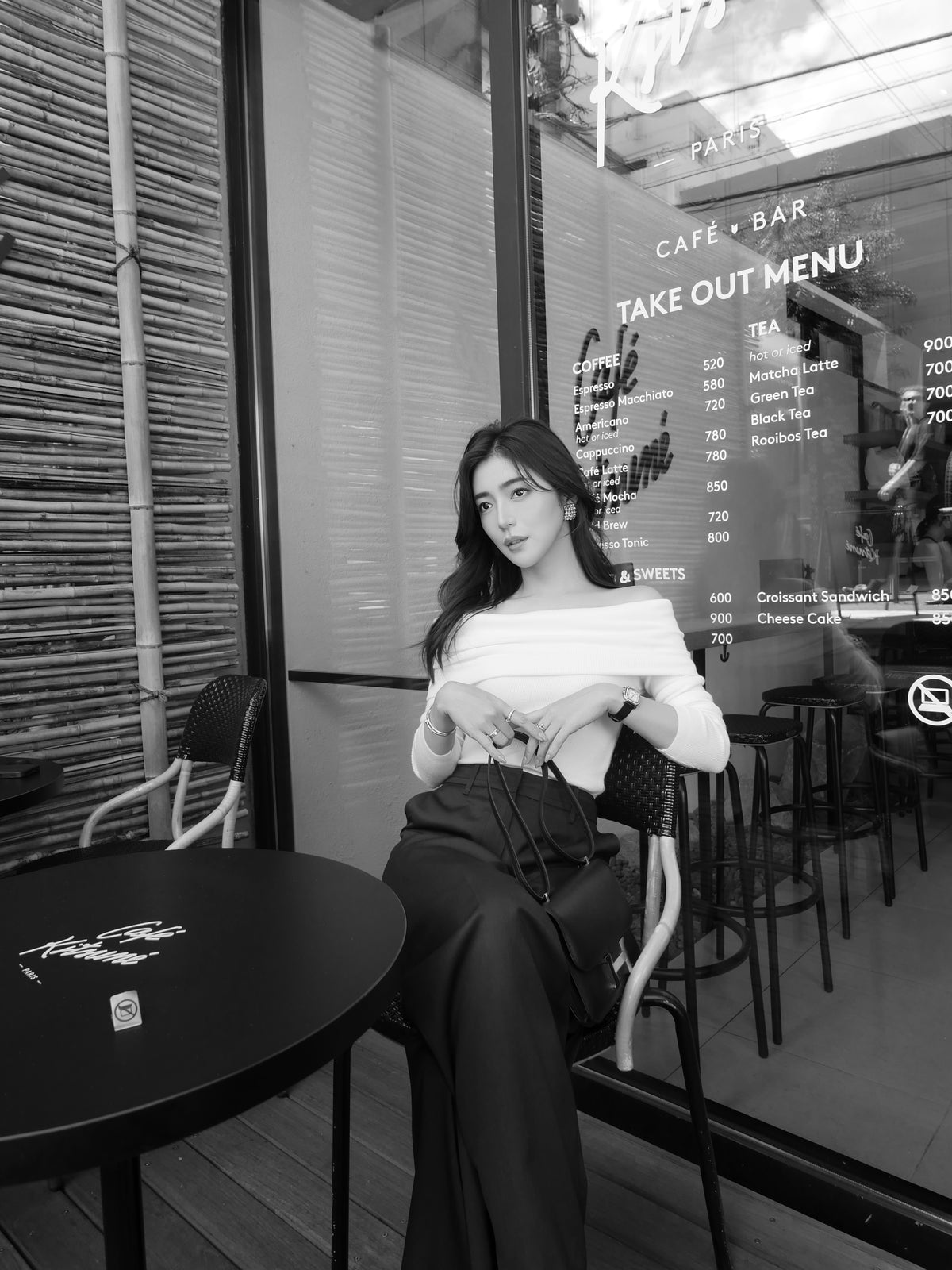 【celon】wool off shoulder knit