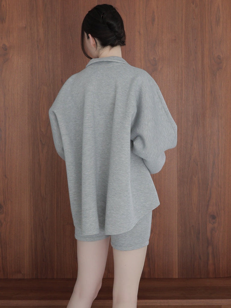 【SAMPLE SALE / célon】open neck sweat top