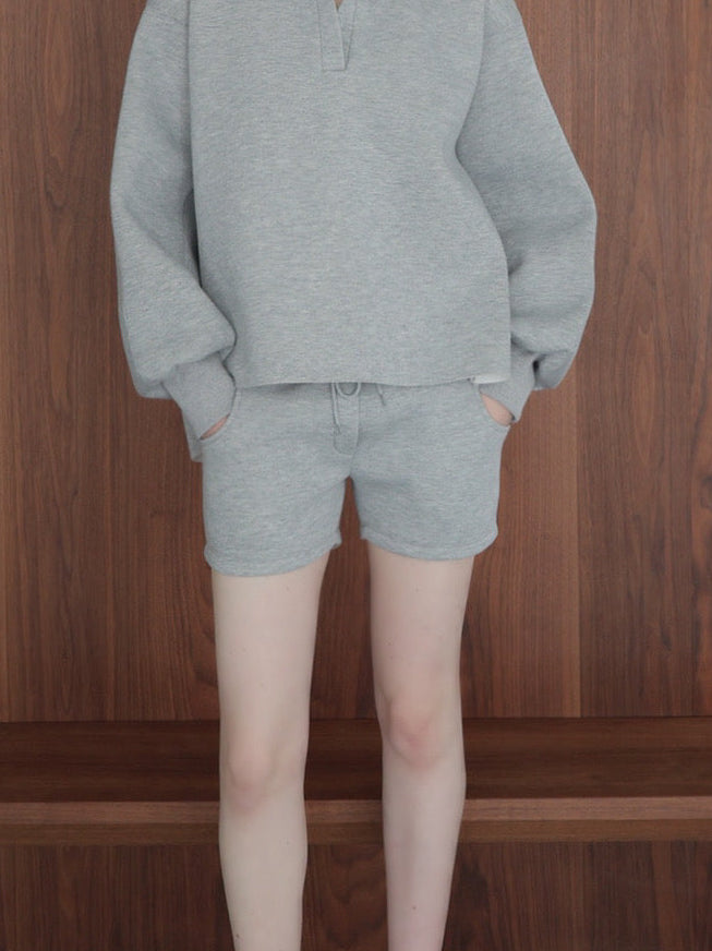 soft minimal sweat shorts