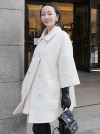 【AMOMMA】TOUCH SCREEN SHEEP LEATHER LONG GLOVES