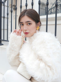 【célon】Poodle Shaggy Knit