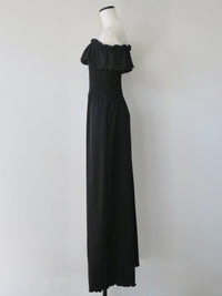 frill maxi jumpsuit