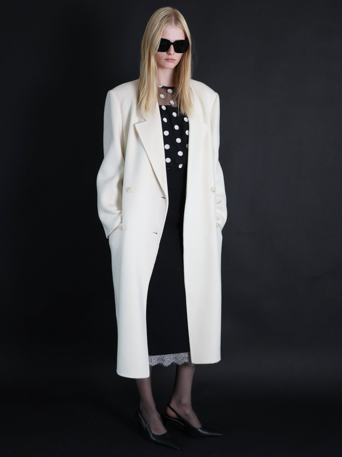 【AMOMMA】CASHMERE PADDED LONG COAT