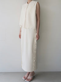 【SAMPLE SALE / swanë】 side frill slim long skirt