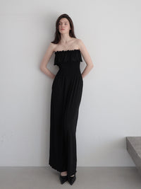 frill maxi jumpsuit