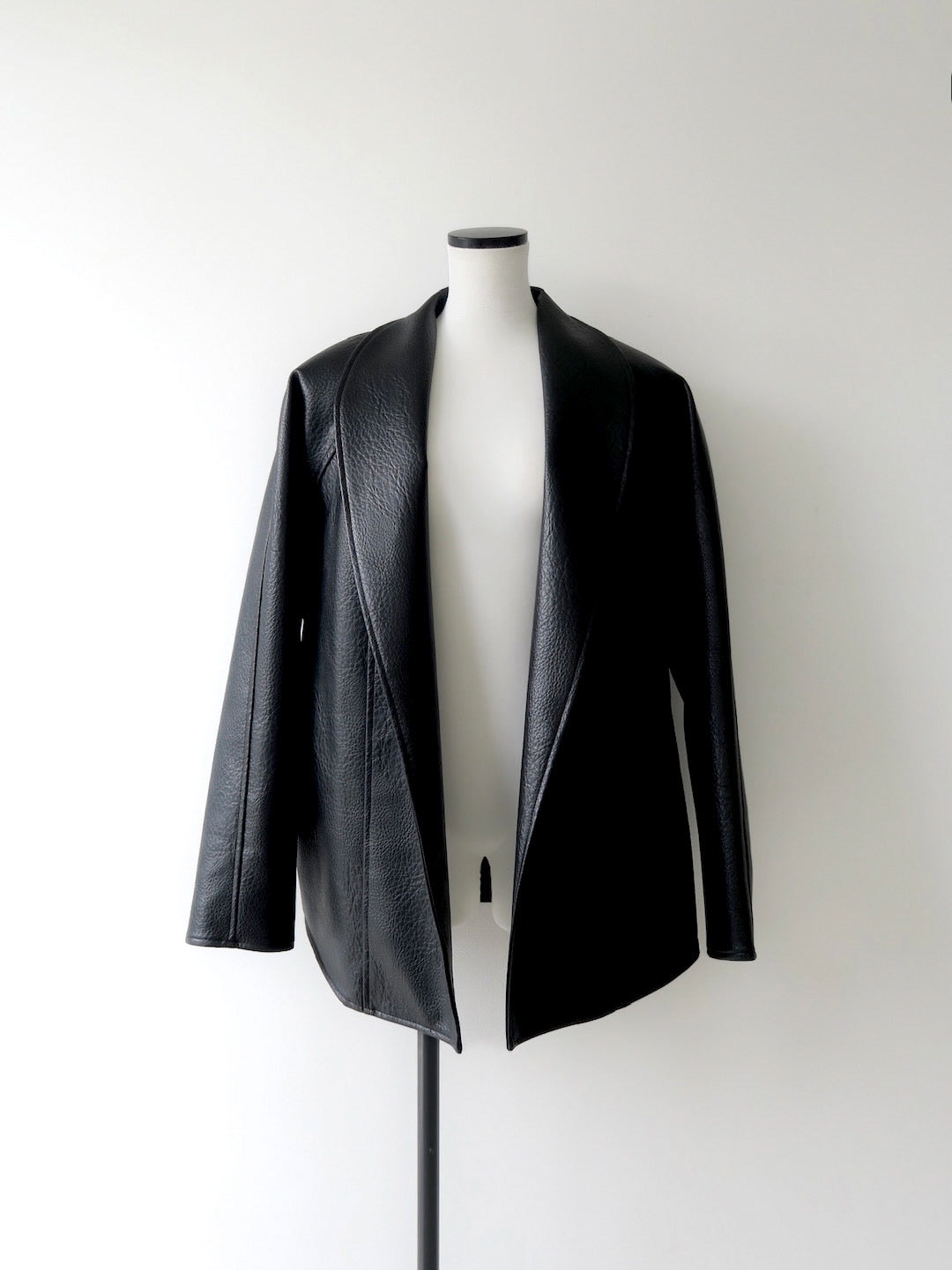 【célon】Belted Leather Jacket