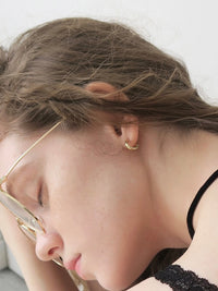 silver925 / simple hoop pierce