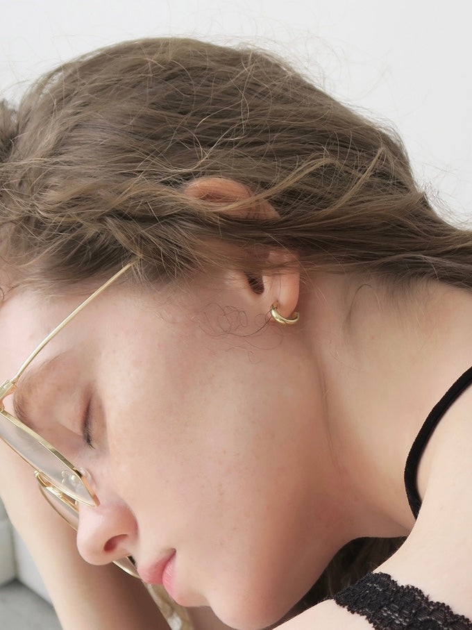 silver925 / simple hoop pierce