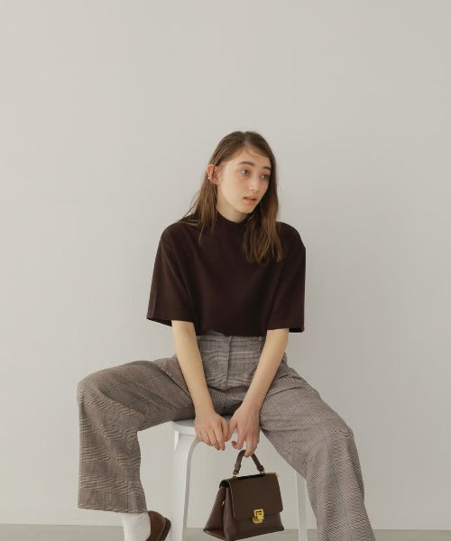 【SAMPLE SALE / KALENO】unisex mock neck tee