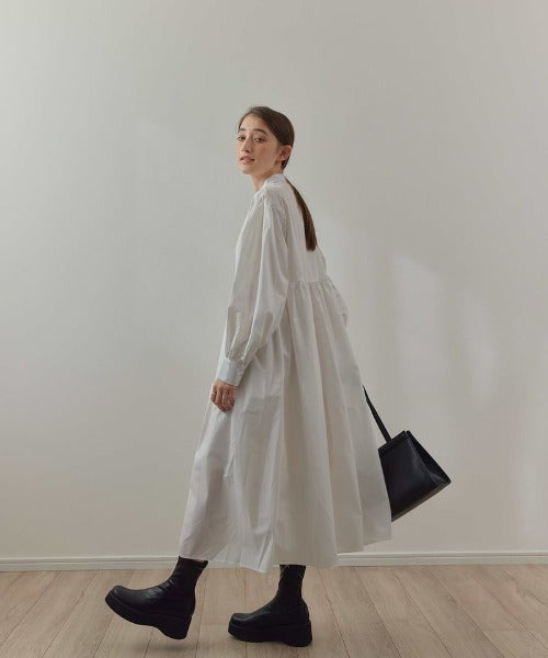 【SAMPLE SALE / KALENO】cotton gather shirt op