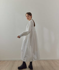【SAMPLE SALE / KALENO】cotton gather shirt op