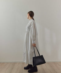【SAMPLE SALE / KALENO】cotton gather shirt op
