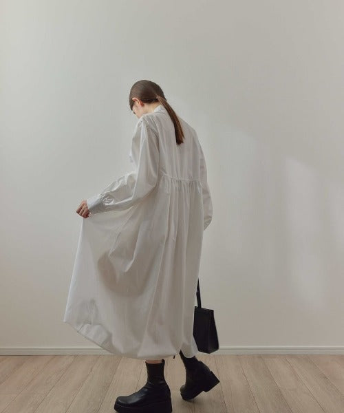 【SAMPLE SALE / KALENO】cotton gather shirt op