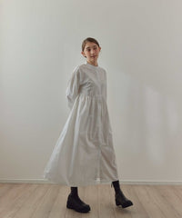 【SAMPLE SALE / KALENO】cotton gather shirt op