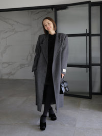 【AMOMMA】CASHMERE PADDED LONG COAT