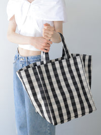 【SAMPLE SALE / swanë】gingham big tote bag