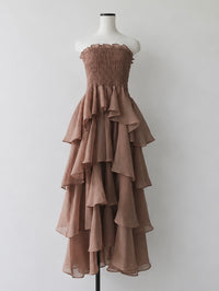 frilly tiered dress
