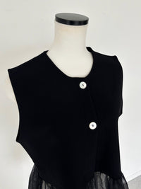 【SAMPLE SALE / swanë】 tulle switching open tunic