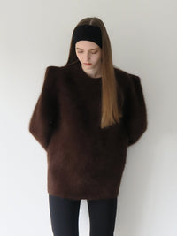 【AMOMMA】WOOL PUFF SHOULDER KNIT