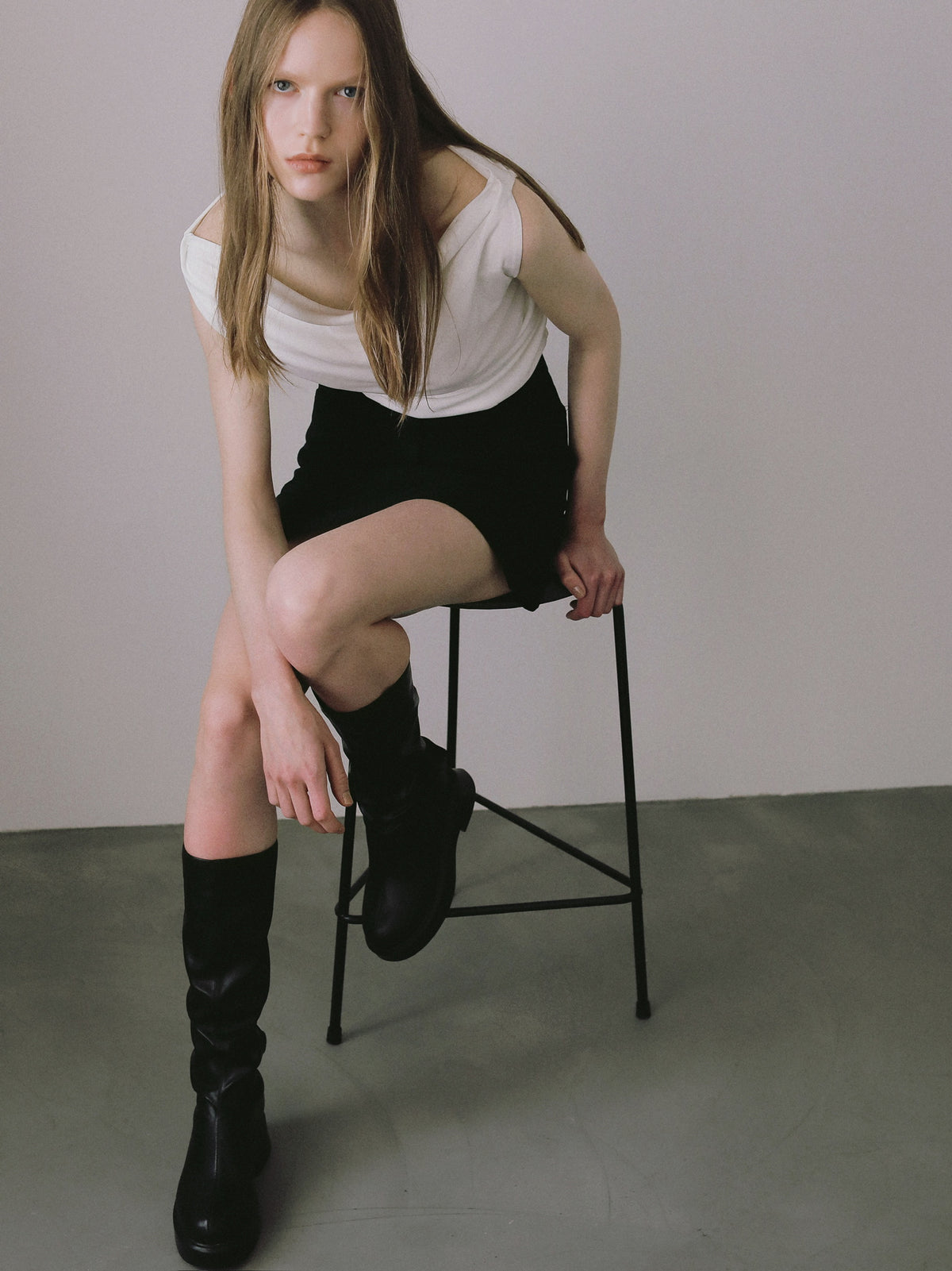 volume sole long boots