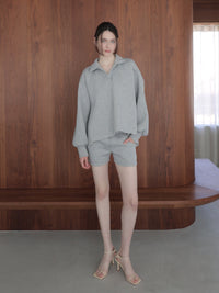 【SAMPLE SALE / célon】open neck sweat top