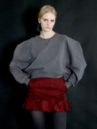 【AMOMMA】PUFF SLEEVE SWEAT - 起毛なし -