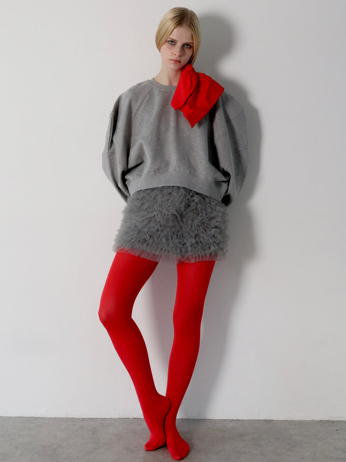 【AMOMMA】PUFF SLEEVE SWEAT - 起毛なし -