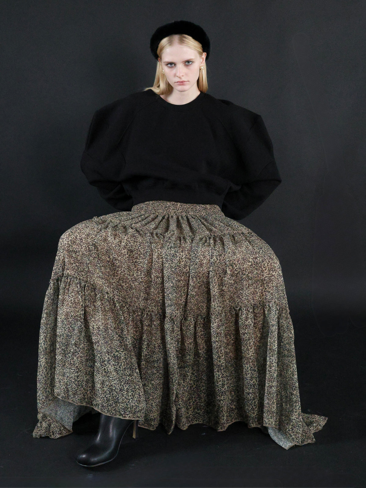 【AMOMMA】PUFF SLEEVE SWEAT - 起毛なし -