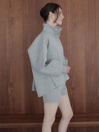 【SAMPLE SALE / célon】open neck sweat top