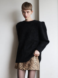【AMOMMA】WOOL PUFF SHOULDER KNIT