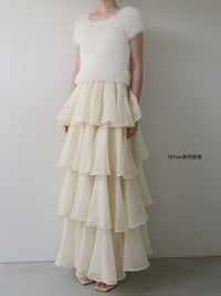 frilly tiered dress