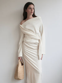【SAMPLE SALE / miies miim】off shoulder drape tops