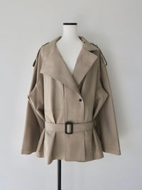 【AMOMMA】ISABELLA SHORT TRENCH COAT