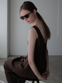 【SAMPLE SALE / célon】allure silhouette slinky maxi dress
