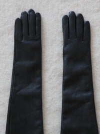 【AMOMMA】TOUCH SCREEN SHEEP LEATHER LONG GLOVES