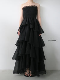 frilly tiered dress
